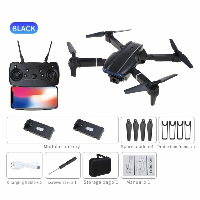 E99 K3 Drone 4K Двойная/Одна камера 6-осевой 3-сторонний обход препятствий RC Quadcopter