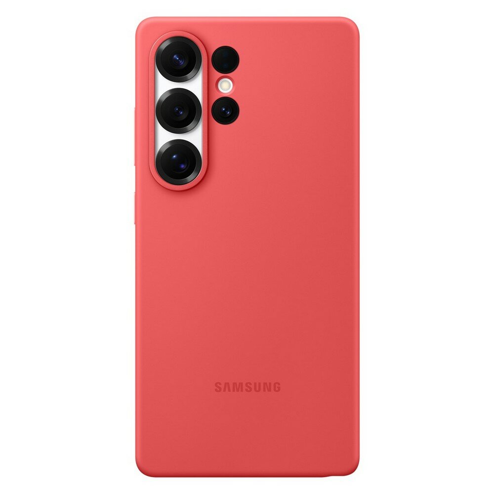 Чехол-накладка Samsung Silicone Case для Galaxy S25 Ultra, силикон, красный
