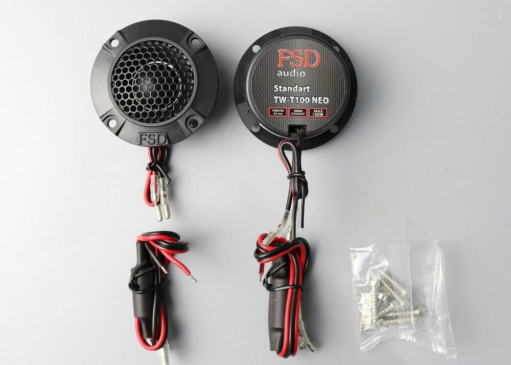 Твитеры автомобильные FSD audio STANDART TW-T 100 NEO (пара), пищалки в машину 65мм