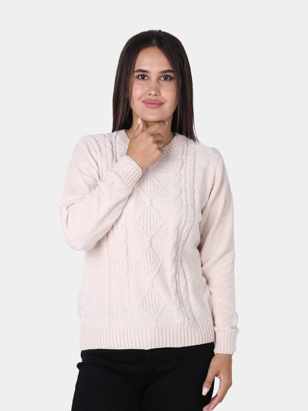 Свитер размер One Size, , кремовый — фото 1