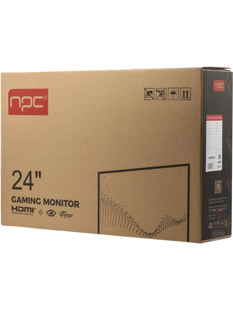 Монитор 23.8" NPC MD2412, 1920х1080, 180 Гц, IPS, черный — фото 1
