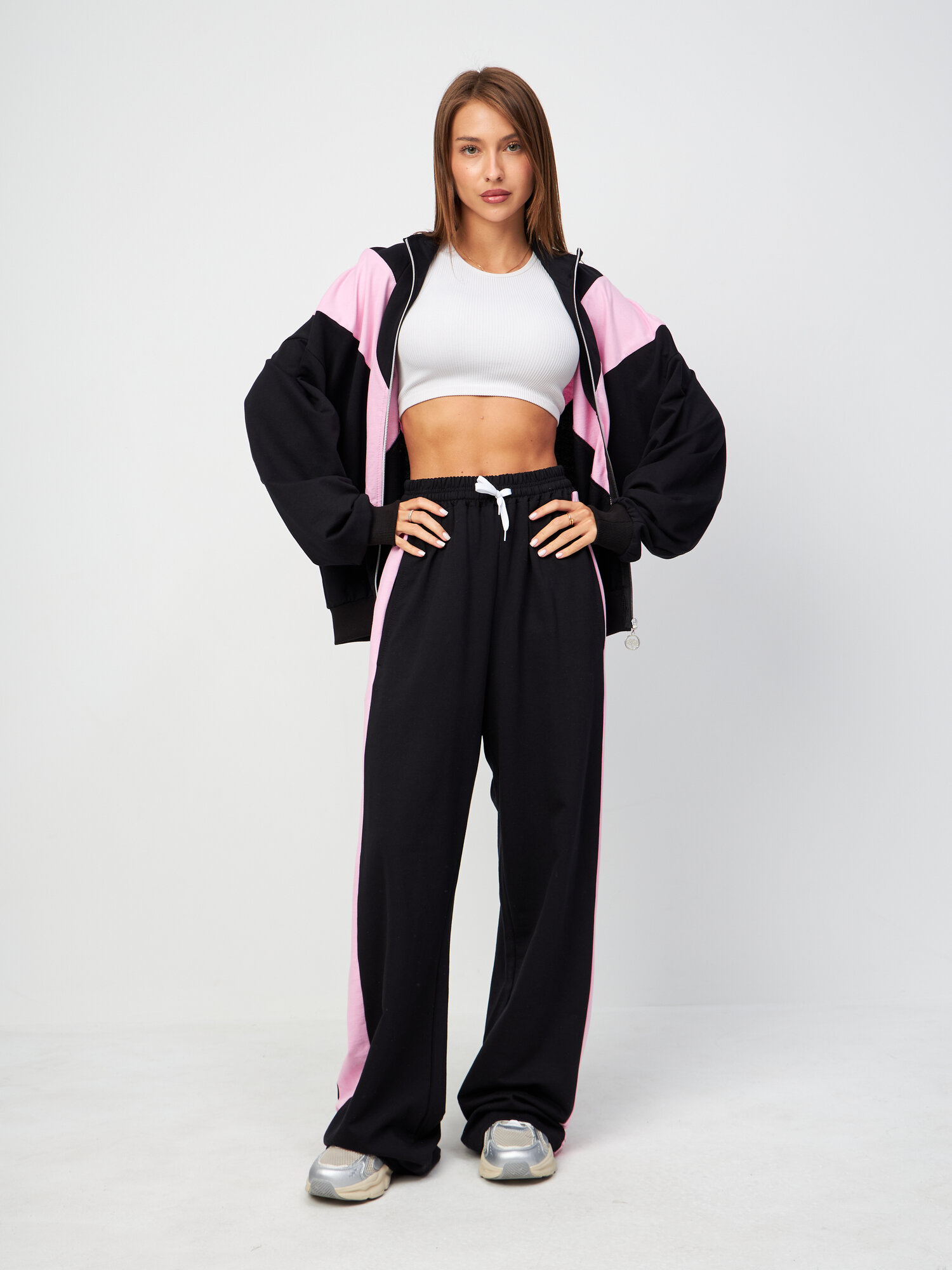 Костюм спортивный  спортивный костюм со штанами, размер 46 — фото 1