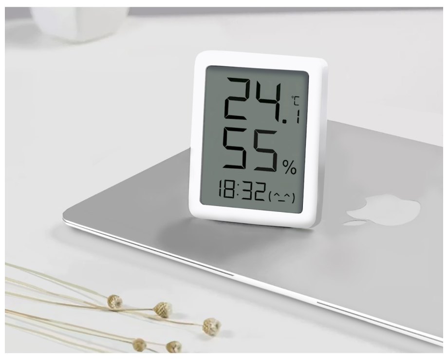 Метеостанция с часами Xiaomi Miaomiaoce LCD (термометр, гигрометр) - MHO-C601 - фотография № 4
