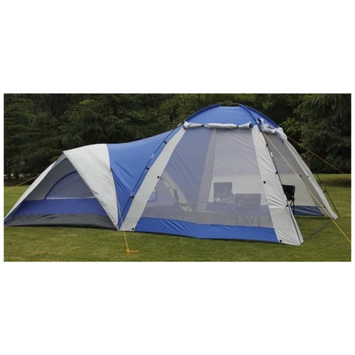 фото Палатка с шатром туристическая terbo, 4-х местная, в сумке-чехле, размер внутренний: 240*240*155/195 см. lanyu