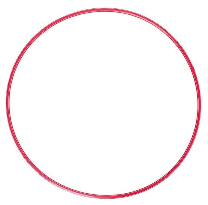 Обруч диаметр 90 см цвет красный