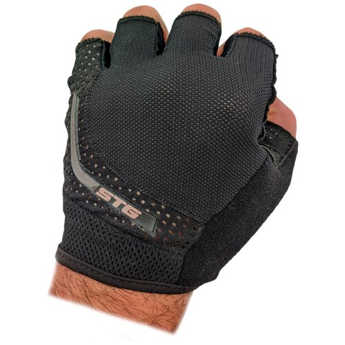 Перчатки Stg, мод.AI-03-108,unisex, летние,черные/серые,на липучке,размер XL Х81533-хл