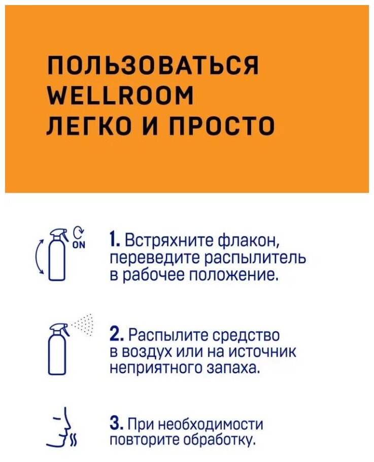 Нейтрализатор запаха собачьей мочи, меток (для собак), нейтрализация запахов Wellroom цитрус, 500 мл - фотография № 7