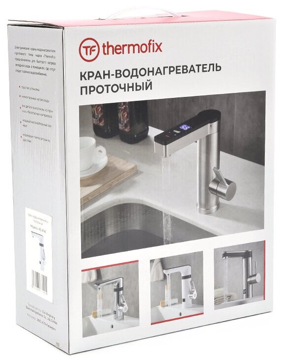 Кран-водонагреватель проточный Thermofix (белый) (КВ-61W) - фотография № 8