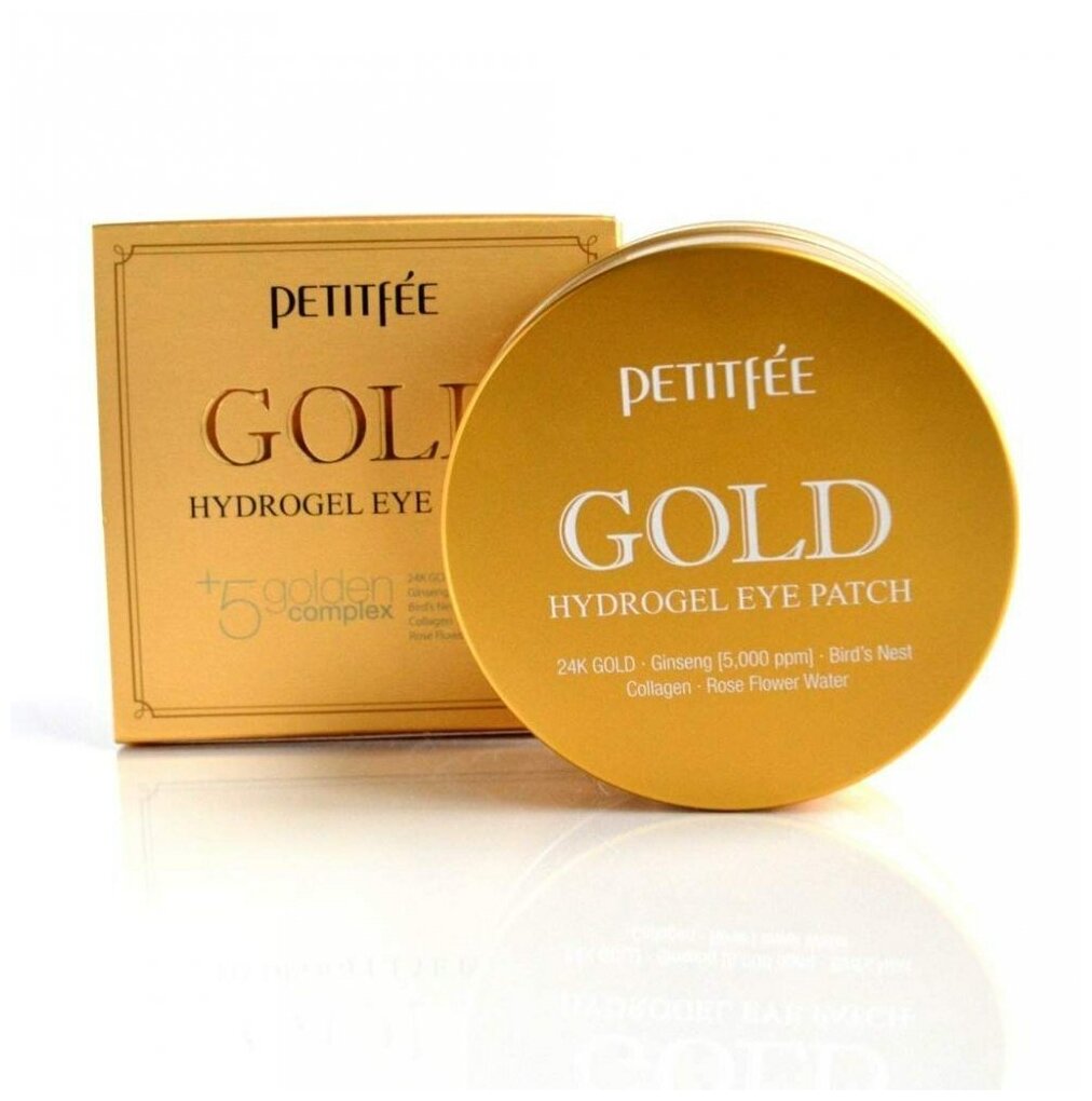 Petitfee Патчи для глаз гидрогелевые с золотом Gold Hydrogel , 60*1,4 г (Petitfee, ) - фото №12