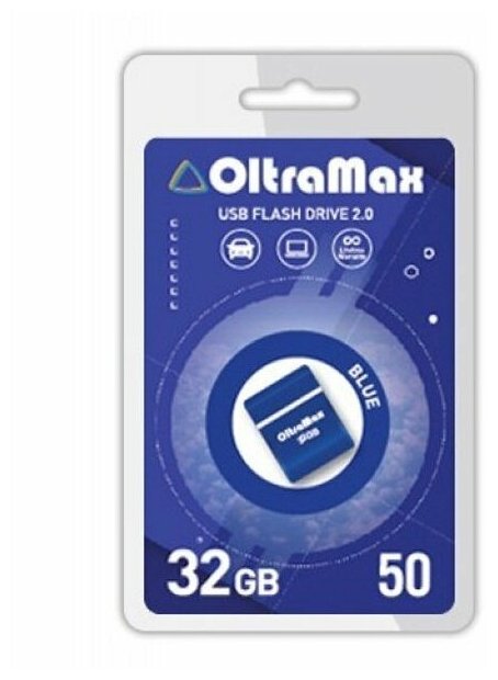 Флешка OltraMax 50 32GB Dark Cyan