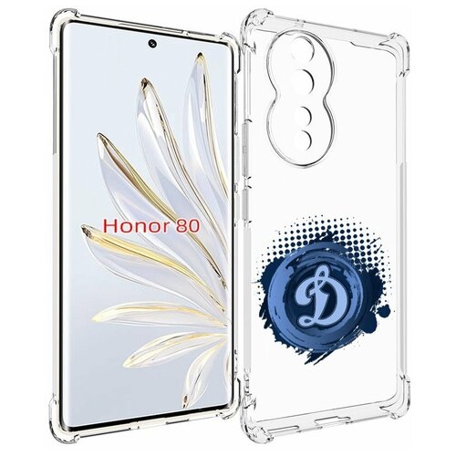 Чехол MyPads хк динамо москва мужской для Honor 80 задняя-панель-накладка-бампер