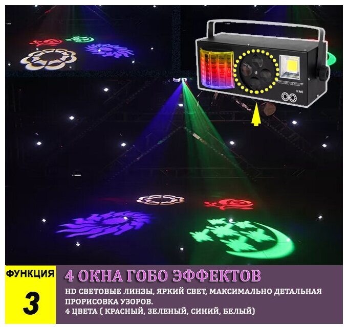 NOIR Audio DiscoLaser 3 - Лазерная цветомузыка с пультом управления 4-в-1