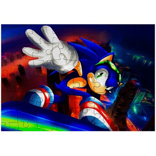 Пазл Картонный 38x26 см, размер А3, 300 деталей, модель Sonic Mania-45 пазл картонный 38x26 см размер а3 300 деталей модель sonic mania 48