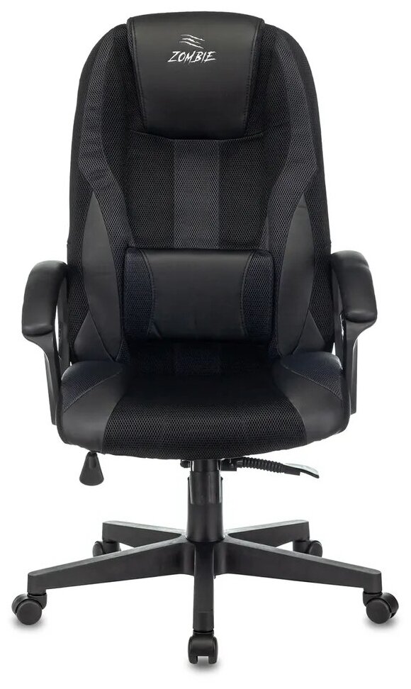 Кресло игровое для геймеров Zombie 9 черный, экокожа, ткань, Компьютерное геймерское кресло - фотография № 7