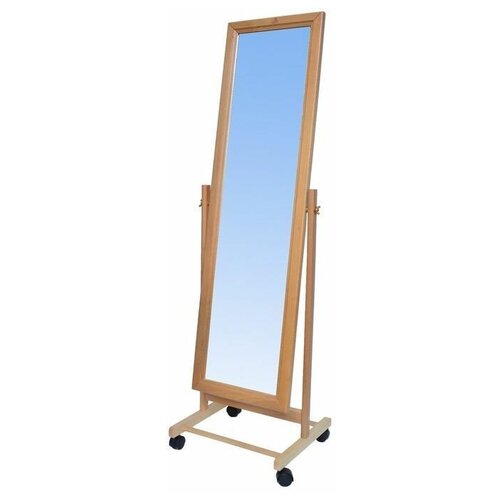 Зеркало напольное Верона Зеркало на колесиках деревянное бук