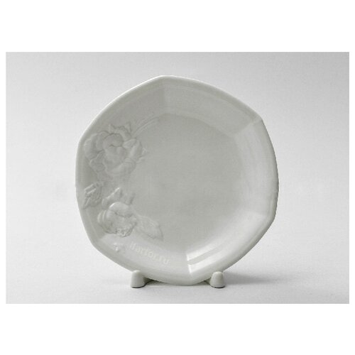 Блюдце кофейное Цветочный рельеф