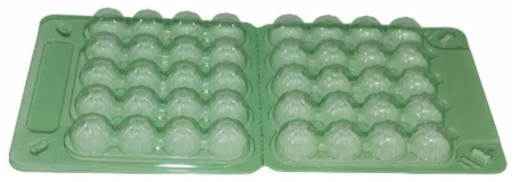 Упаковка для перепелиных яиц, 700 шт, 20 ячеек, контейнер для перепелиных яиц, коробка для яиц, коррекс для перепелиных яиц, лоток для яиц. - фотография № 3