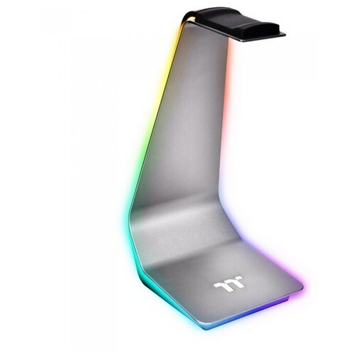 алюминиевая подставка для наушников thermaltake argent hs1 rgb headset stand gea hs1 thssil 01 Подставка Thermaltake GEA-HS1-THSSIL-01, space grey