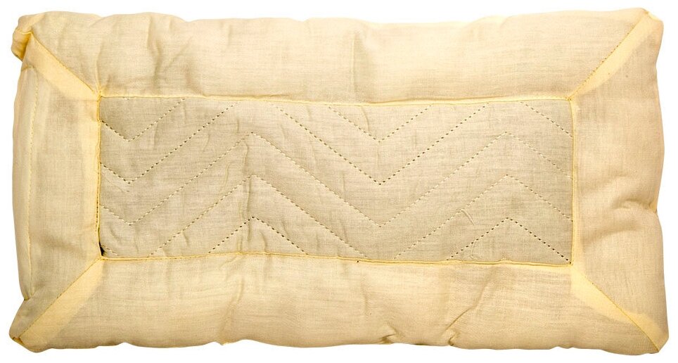 Детская подушка Baby Nice с наполнителем из гречневой лузги 43х22х3, белый - фотография № 3