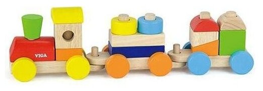 Транспорт Viga Toys Цветной поезд (51610) - фото №1