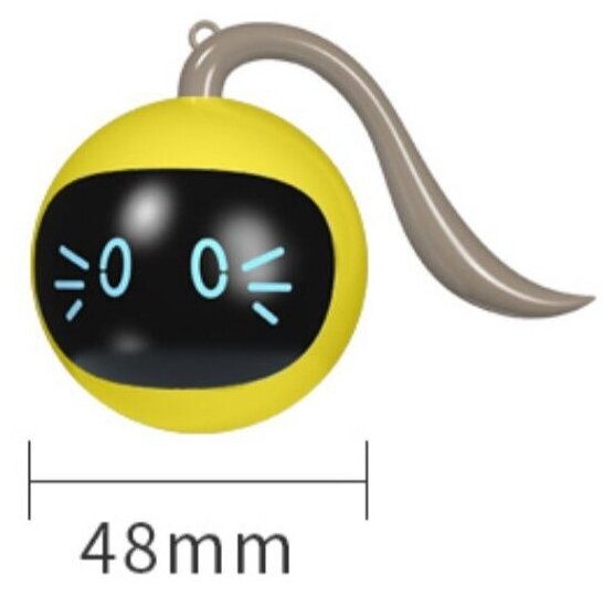 Интерактивная игрушка для кошек/ электронная/развивающая Magic Ball (Желтая) - фотография № 2