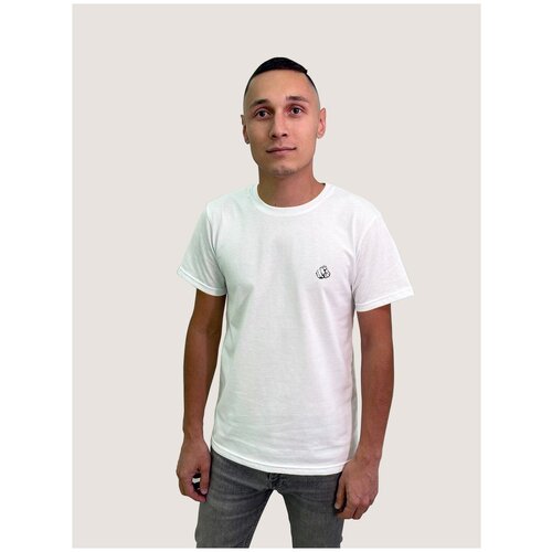 фото Футболка мужская белая ттр minimal trend рука жест символ указ - 1201 ttp будь на стиле
