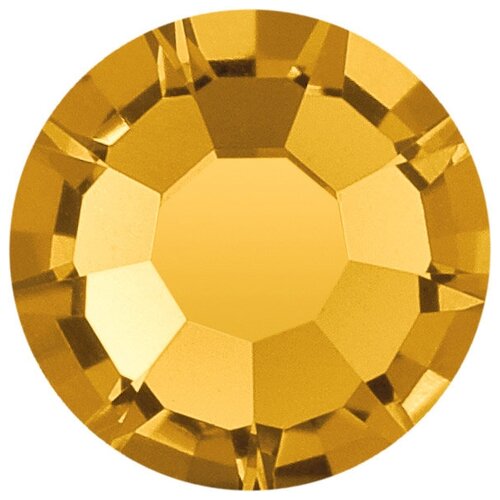 Стразы клеевые PRECIOSA 3,9 мм, стекло, 144 шт, желтые, 10070 (438-11-615 i)