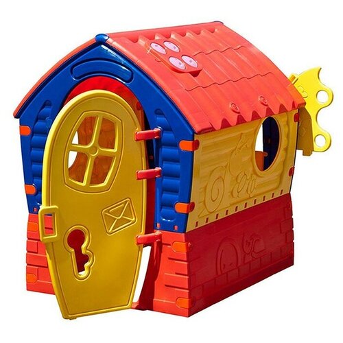 Игровой домик PalPlay Лилипут со светом и звуком - желтый, красный, синий