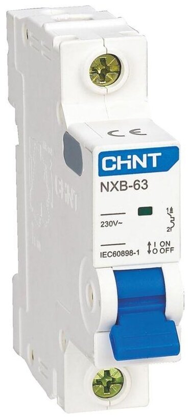 CHINT Авт. выкл. NXB-63S 1P 25А 4.5kA х-ка B (R)
