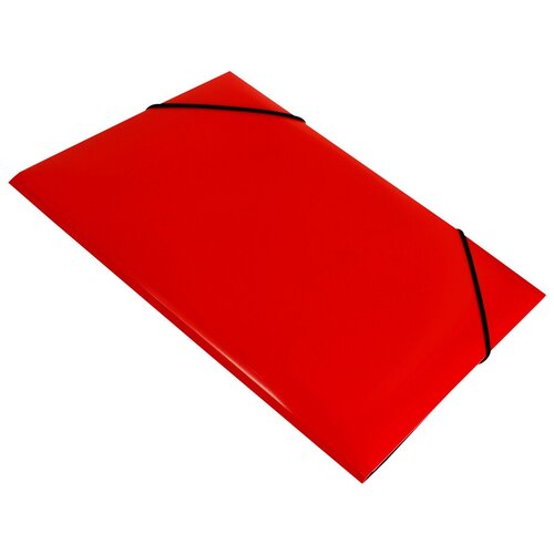 Набор из 10 штук Папка на резинке Бюрократ DeLuxe DL510RED A4 пластик корешок 30мм 0.7мм красный папка на резинке бюрократ black