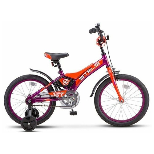 фото Велосипед stels 18' jet z010 (lu087404), фиолетовый/оранжевый