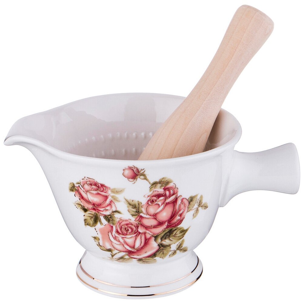 фото Ступка с пестиком LEFARD "корейская роза" 16 х 11 х 9 см