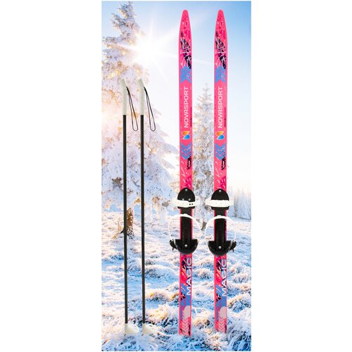 Лыжный комплект подростковый NovaSport Magic с универсальным креплением (6) 130/100 .