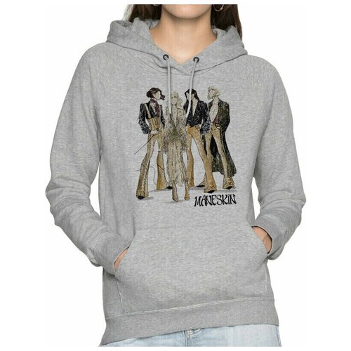 фото Худи dreamshirts studio, размер 54, серый