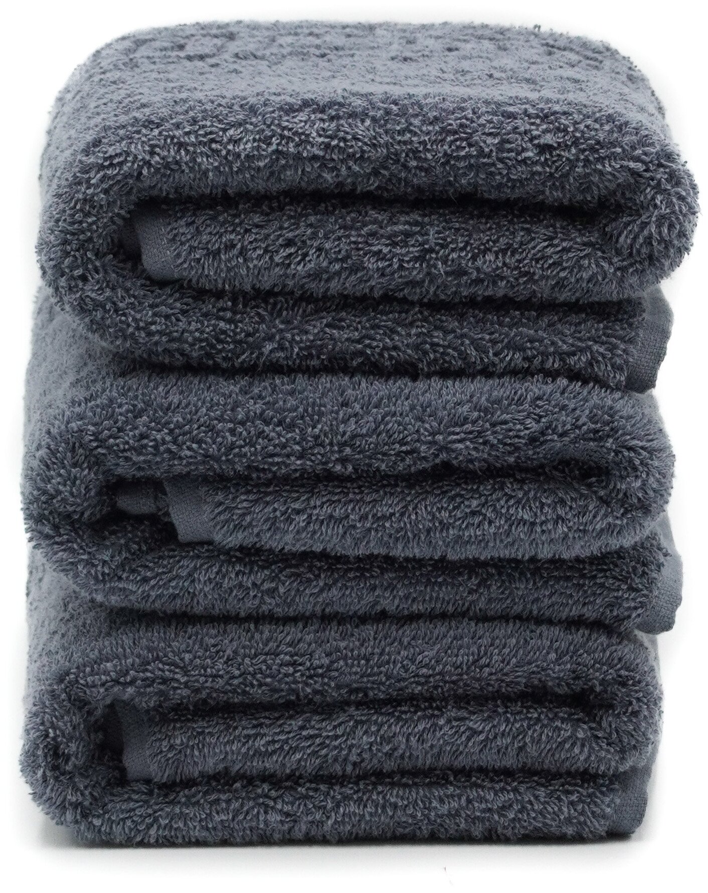 Набор полотенец DreamTex 50х90см - 3шт темный серый - фотография № 3