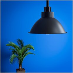Подвесной светильник потолочный на кухню, в детскую комнату, в спальню GSMIN Loft Ring люстра в винтажном стиле железный 28 см. (Черный)