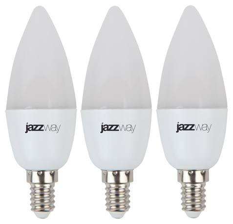 Лампа светодиодная PLED-SP C37 9w E14 3000K 230/50 2859457А Jazzway (3 шт)