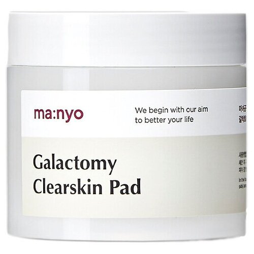 Очищающие пэды с Галактомисисом Manyo Galac Niacin Essence Pad (80 шт) маньо