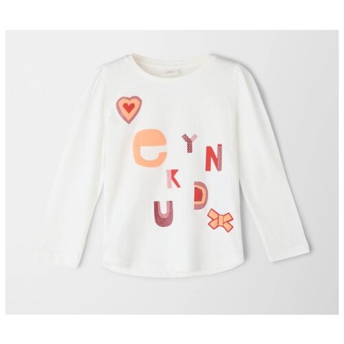 джемпер для детей (девочки), s.Oliver, артикул: 10.2.13.12.130.2119274, цвет: WHITE (0210), размер: 104/110