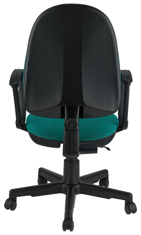 Кресло офисное Helmi HL-M30 "Престиж", ткань зеленая с черным