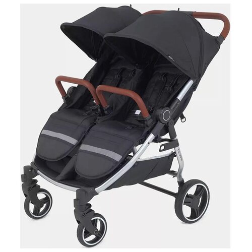 Коляска детская прогулочная MOWbaby для близнецов Tandem MB170 Black