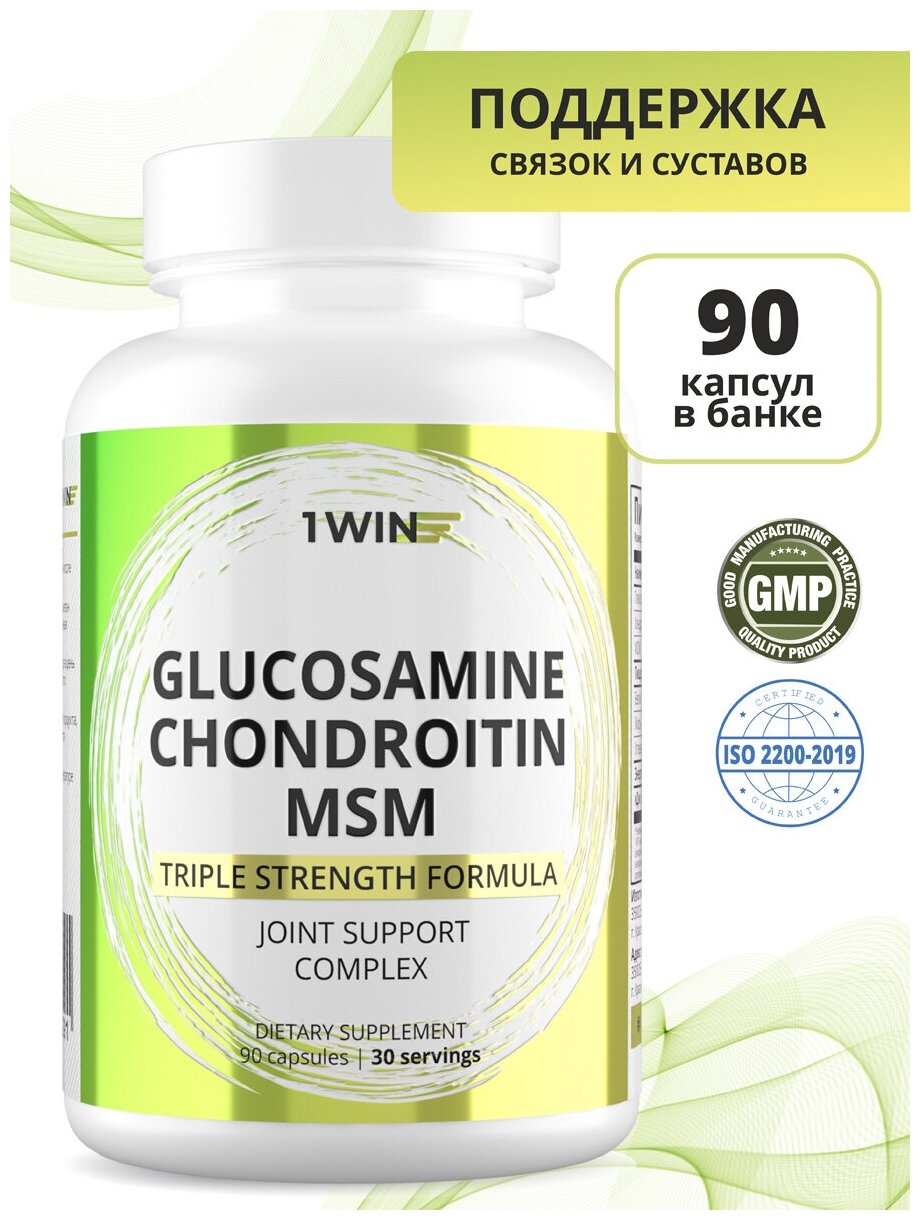 1WIN MSM глюкозамин хондроитин комплекс для суставов и связок (мсм mcm)