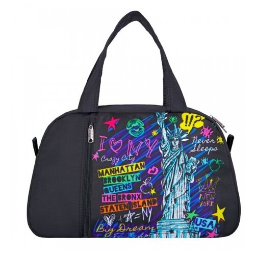 Сумка спортивная Across, 17 л, 16х26х41 см, черный