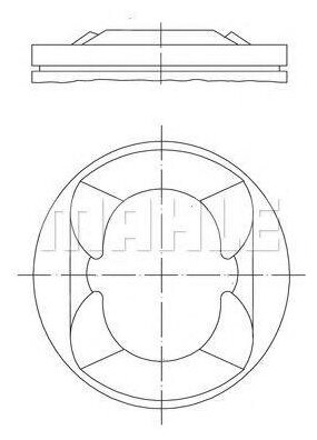 Mahle поршнекомплект, bmw 081pi00110000