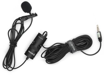 BOYA BY-M1 PRO, комплектация: микрофон, разъем: jack 6.3 mm, черный, 1 шт