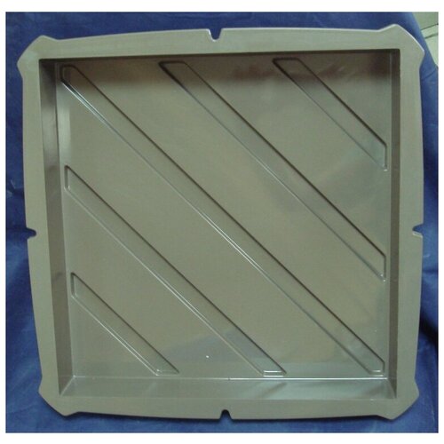 Форма пластиковая Диагональные рифы 300х300х50 мм