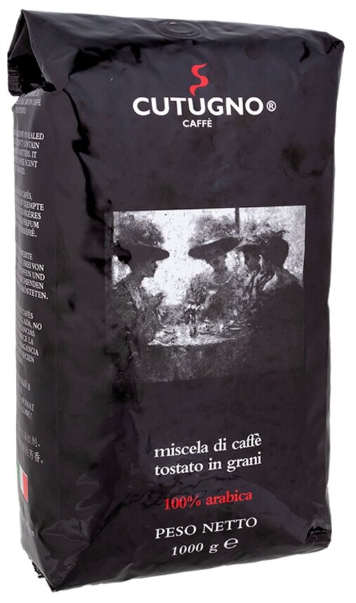 Кофе в зернах арабика 100 %, Cutugno Nero, 1000 гр. 100% Arabica - фотография № 2