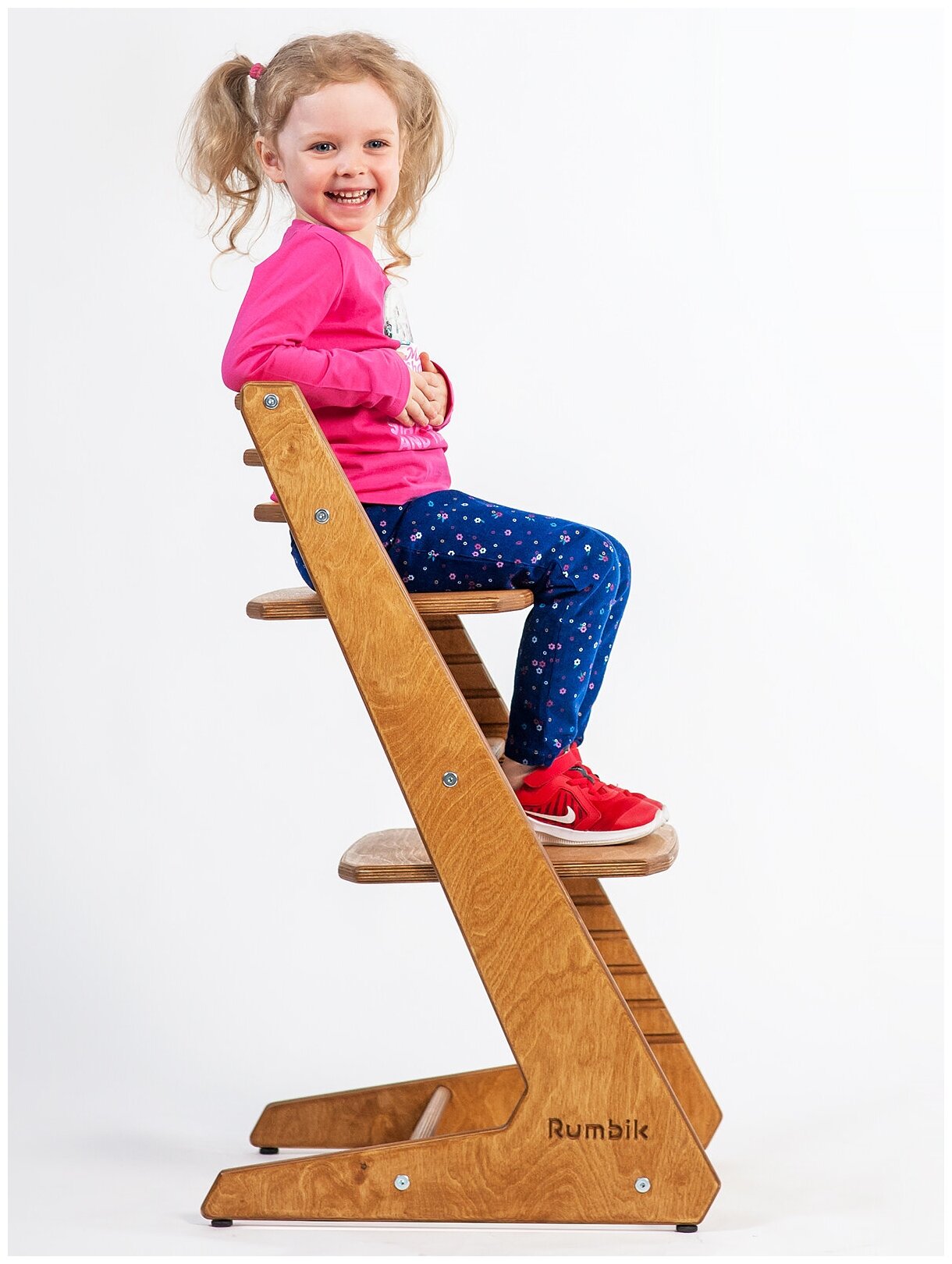Растущий детский стул Rumbik IQ / для школьника / регулируемый ортопедический, клён - фотография № 5