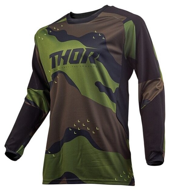 Джерси для мотокросса THOR S9 TERRAIN GEAR Camo Green