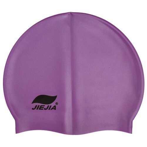 фото E38911 шапочка для плавания силиконовая (фиолетовая) jiejia